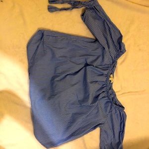 Women’s striped off the shoulder